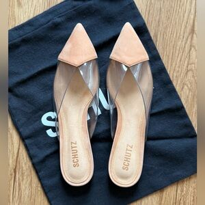 Schutz Annalise mules, size 7 tts, new